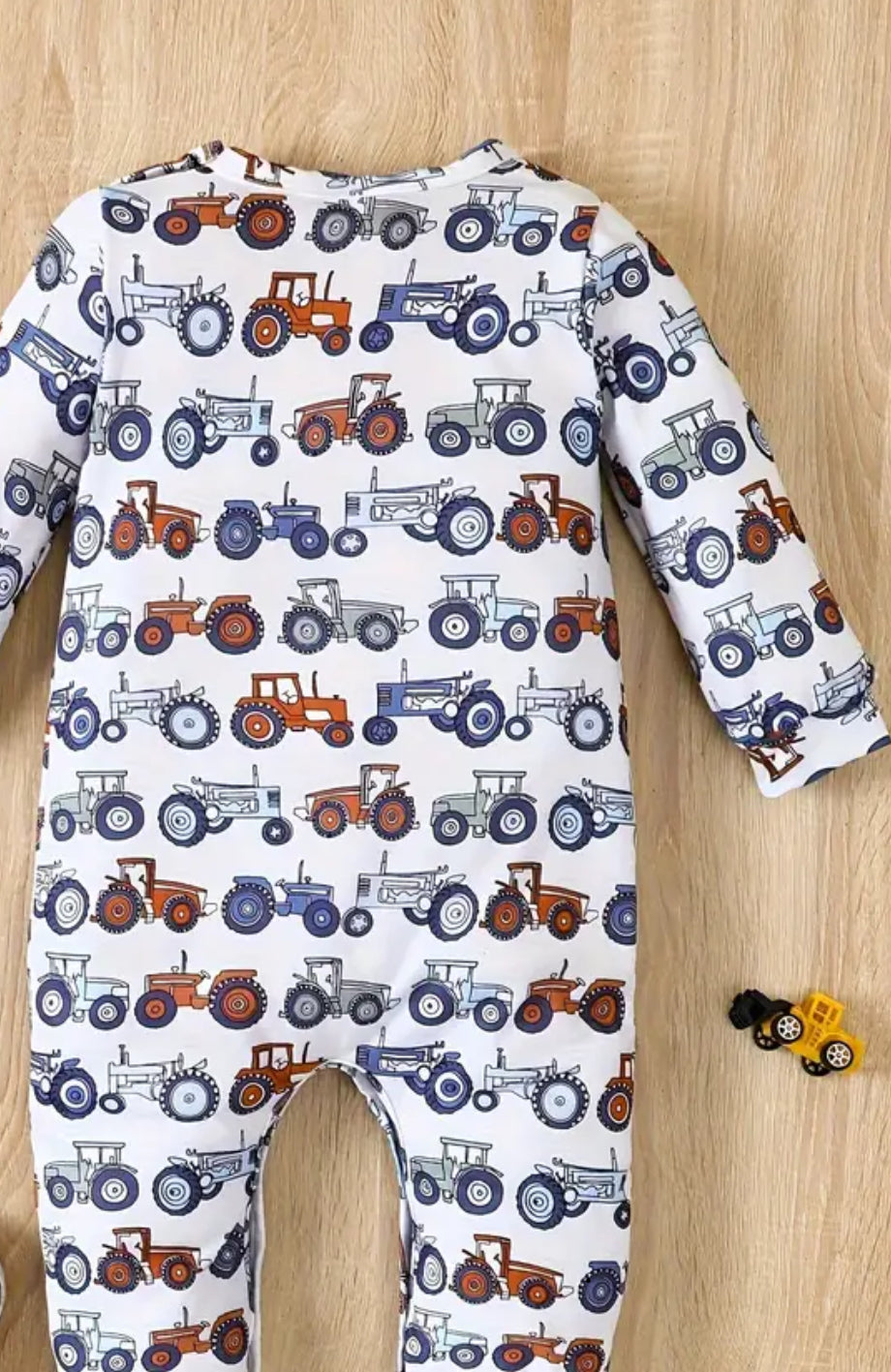 Onesie Tractor Print