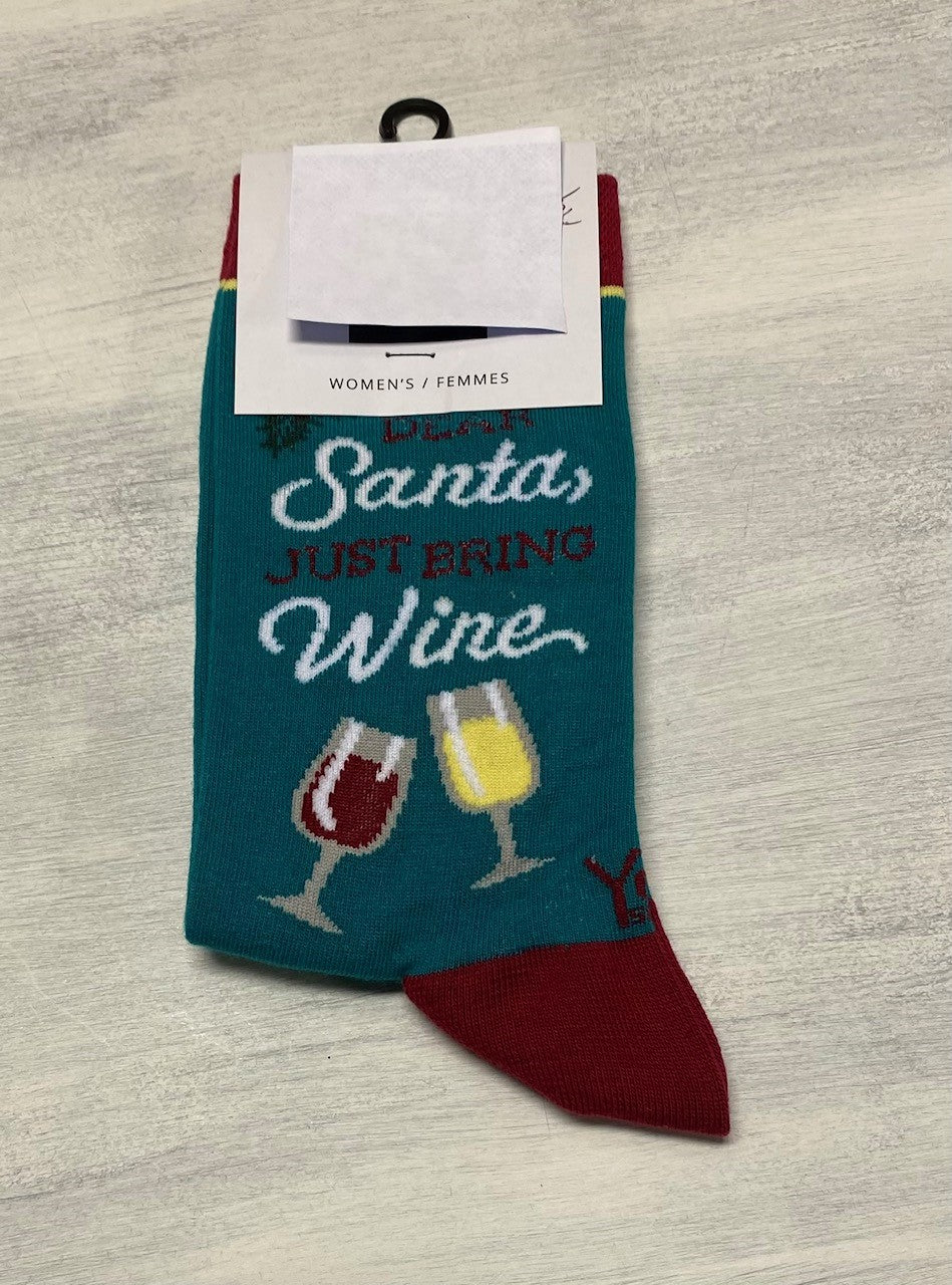 Women's crew sock, Dear Santa
