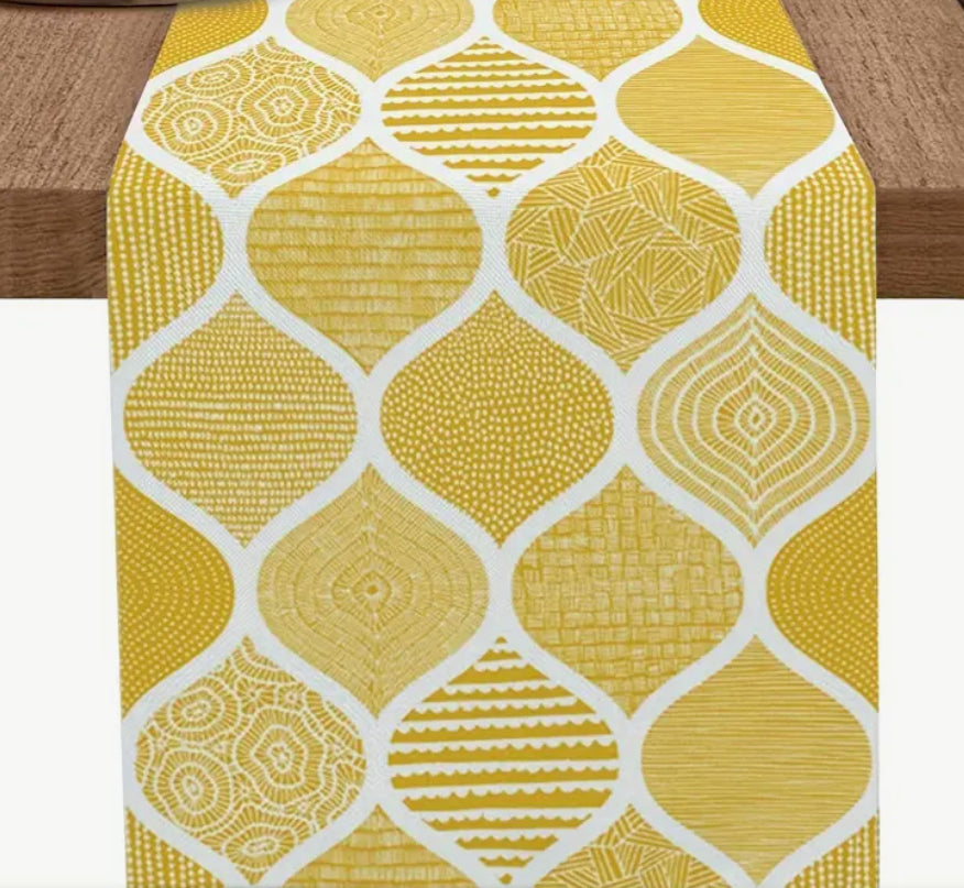 Table runner golden rod