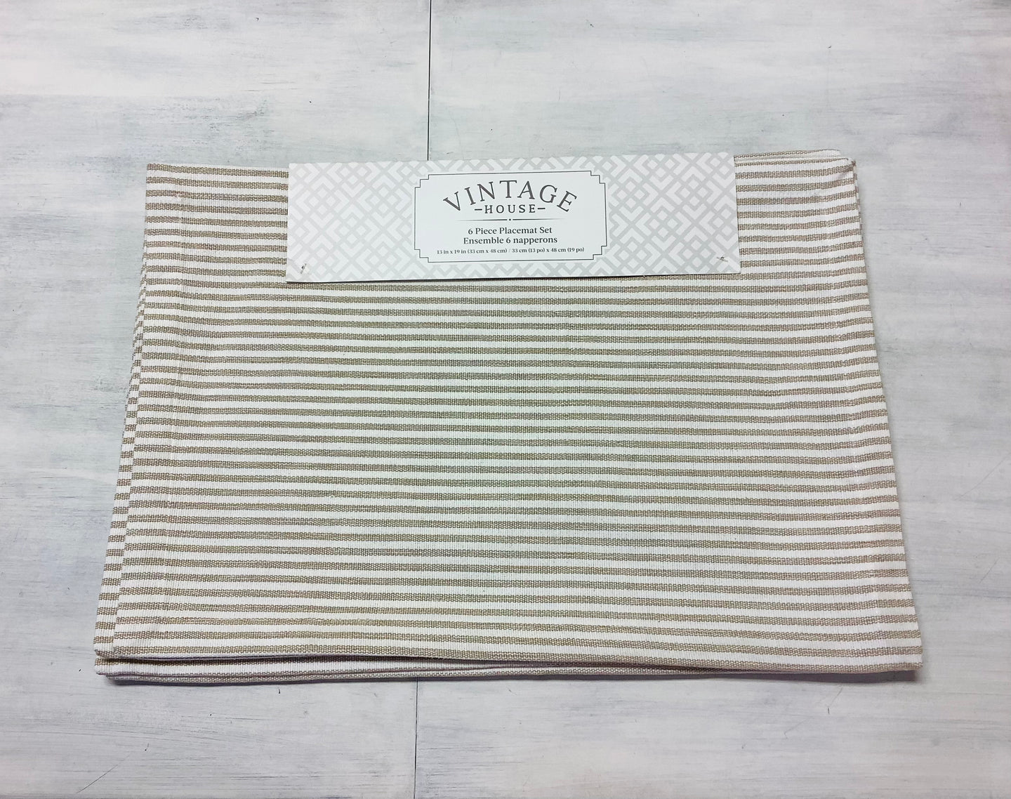 Beige & Ivory Placemat Set/6