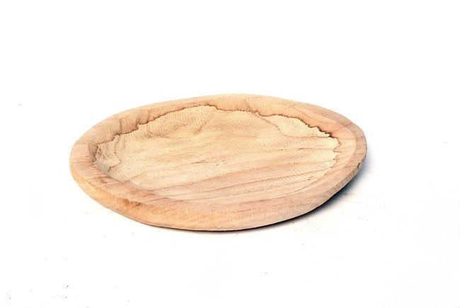 WOODEN OVAL DISH