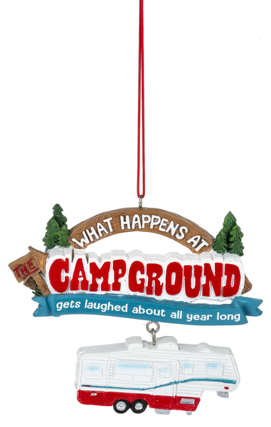 Campground Ornament - What Happens At The Campground