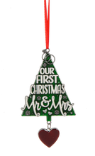 Load image into Gallery viewer, Holiday Ornament - Our First Christmas Mr. &amp; Mrs.
