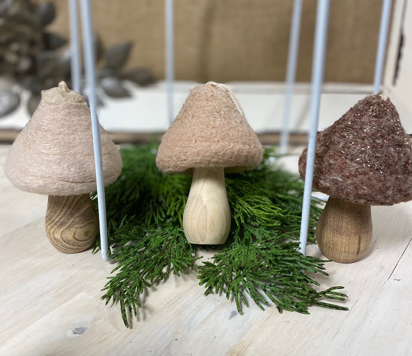 Mushroom ornament