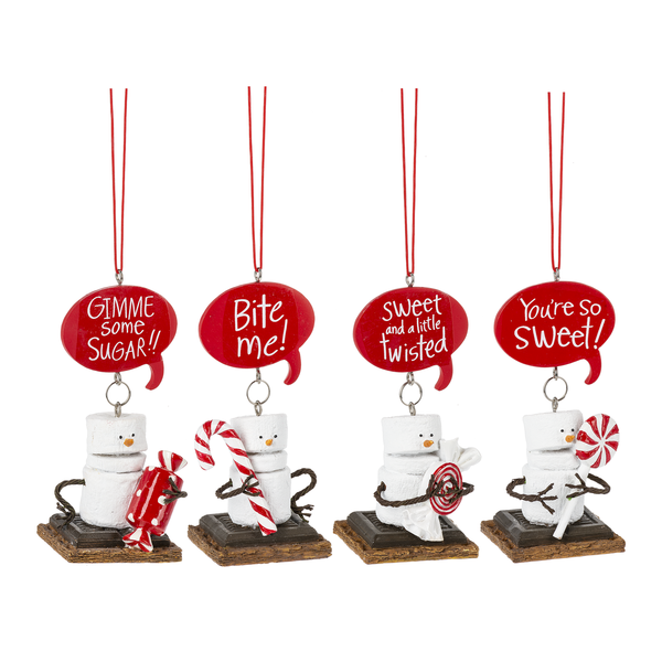 Toasted S'mores Candy Ornaments