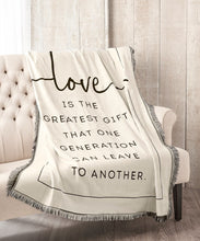 Load image into Gallery viewer, Sentiment Throw Blanket, Love
