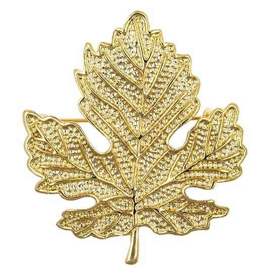 Brooch Gold Maple Leaf