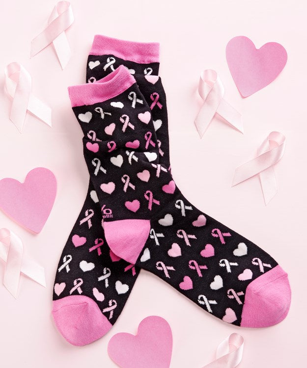 Women's Crew Sock, Breast Cancer