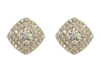 Swarovski Evening Diamond Shape Stud Earrings