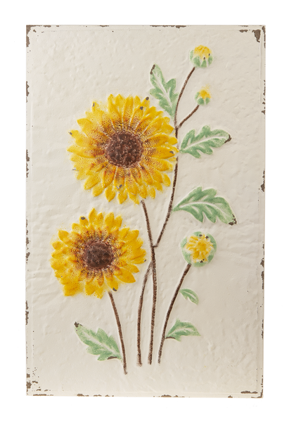 Embossed Sunflower Wall Decor