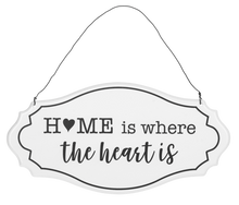 Load image into Gallery viewer, Home Text with House &amp; Heart Wall Sign
