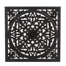 Load image into Gallery viewer, Black Carved Medallion Wall Decor
